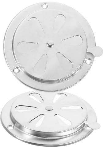 OSALADI Cubierta De Ventilación Ajustable Para Horno De Acero Inoxidable Rejilla Metálica De Ventilación De Escape Hueca 2 Unidades y Prevención De Obstrucciones