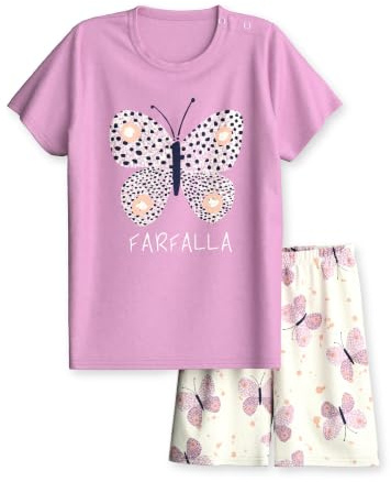 CALIDA Toddlers Kurz-Pyjama Kinder | Schlafanzug aus hochwertiger Baumwolle, atmungsaktiv, pflegeleicht