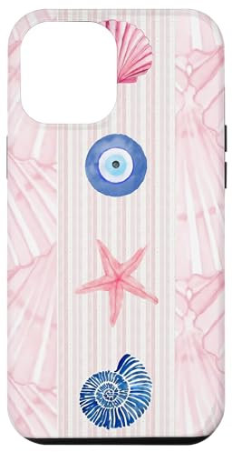 Pastel Coquette Collage Seashell Coastal Summer Evil Eyes Case for iPhone 12 Pro Max