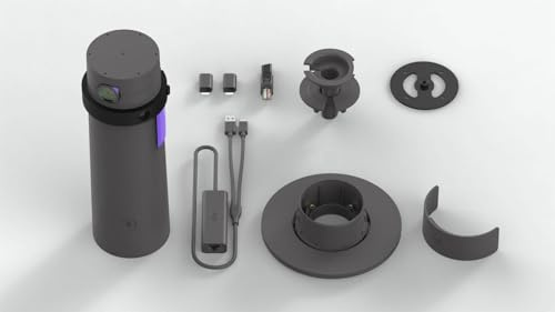 Logitech Sight - Fotocamera da tavolo per Rally Bar & Rally Bar Mini, doppia fotocamera 4K, 7 microfoni Beamforming, portata 2,3 m, PoE+, supporta squadre, zoom, Meet e altro, 960-001510, grafite