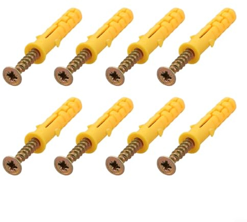 Kit di 50 tasselli per cartongesso e viti di espansione, in acciaio inox, per un'efficace installazione a parete (M8 x 40)