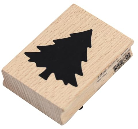 Artoz Holzstempel Tannenbaum, 70 x 50 x 17mm, Buche, Swiss Design