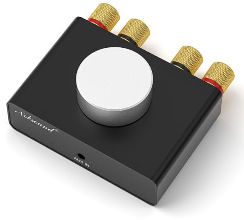 Nobsound Mini Bluetooth Stereo Verstärker: 50 W x 2 TPA3116 Endstufe, AUX- und Bluetooth-Eingänge, 2.0 Wireless Audio Receiver für Passive Lautsprecher/Bass Shaker