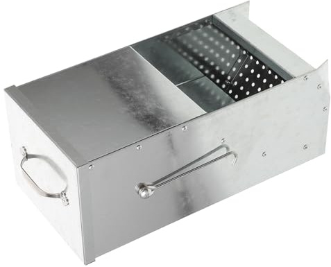 Levemolo Metall Heuraufe mit Magnetischem Deckel und Haken Kaninchenfuttertrog für Kleintiere Verschleißfest Kompakt für Käfig und Außenbereich