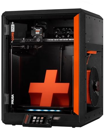 Original Prusa 3D Drucker CORE One+ FERTIG MONTIERT – High-Speed CoreXY | Profi-3D-Drucker für Hobby & Industrie Vollverkleidet mit aktiver Temperaturregelung Offline-Modus & 25x22x27cm Bauraum