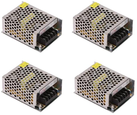 Aundhegrtt 4X 24V 1A Interruptor de Fuente de Alimentación Transformador LED Controlador de Interruptor de Tira de LED de 25W para Tira de LED CCTV