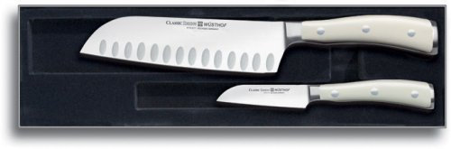 Wüsthof TR9276-6 Classic Ikon Coffret 2 Couteaux de Cuisine Blanc