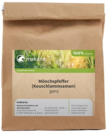 Makana Mönchspfeffer (Keuschlammsamen) für Tiere, ganz, 500 g Tüte