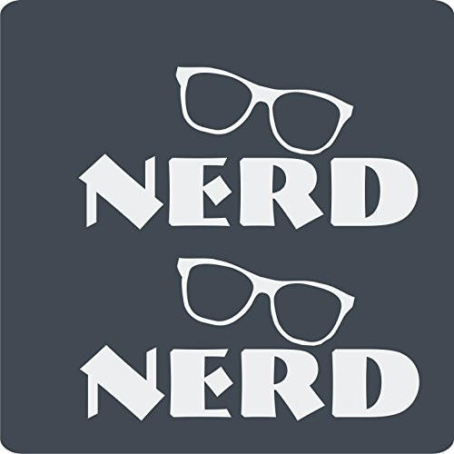 1 Nerd-Aufkleber zur Dekoration von Wänden, Glasprodukten, Fliesen und allen anderen glatten Oberflächen