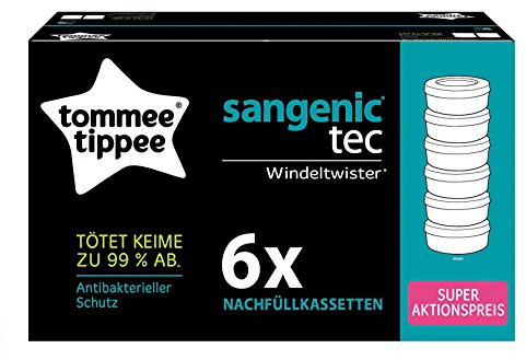 Tommee Tippee 25062 0060 Tec Nachfüllkassetten, 6er-Pack