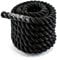 TOOLZ ® Battle Rope, Sportseil für Kraftausdauertraining, schwarz, Länge: 12m / Durchmesser: 35 mm/Gewicht: 10kg