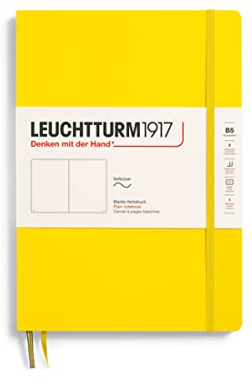 LEUCHTTURM1917 Notizbuch, Softcover, 121 Seiten, Blanko, Zitrone, Composition (B5)