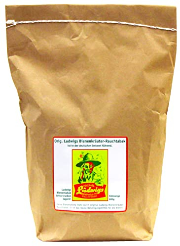 Germerott Bienentechnik 2 x Ludwig's Kräutertabak für den Rauchbläser Smoker Imkerpreife im 600 g Papierbodenbeutel