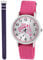Pacific Time Mädchen Armbanduhr Uhr Pferd Pferdemotiv analog Quarz 2 Textilarmband Rosa violett 10027