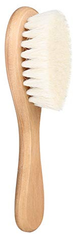 Fdit Baby Haarbürste Säuglingshaarbürste mit Naturholzgriffen und weichen Borsten für Neugeborene