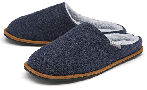 Dunlop MENS JULIAN MULE SLIPPERS MTO - Navy - UK 12