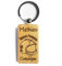 Porte clés bois exotique gravé personnalisé pompier + caserne