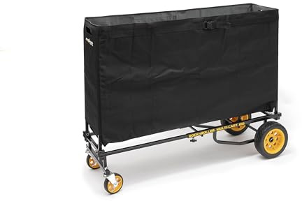 Rock N Roller Wagon Bag für R10 Multi-Carts (Transporttasche für R8, R11, R12, strapazierfähiges 600D-Polyester, abnehmbar), Schwarz