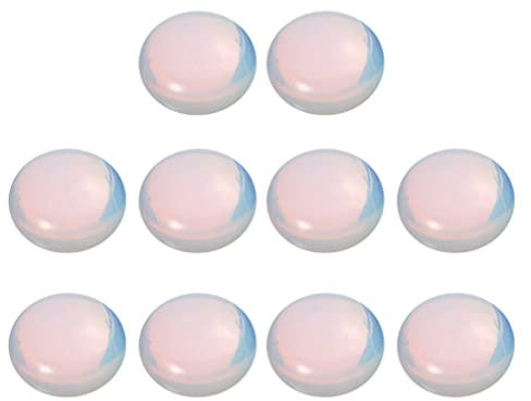 EXCEART Handmade Jewelry Accessories 10pcs Opal Stone Pendants Ideal for DIY Charms and Necklaces