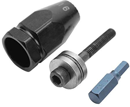 Oumefar M5 M6 M8 M10 Pneumatischer Zugsetzer Luftnieten Mutter Pistole Nietmutter Kopf Für Pneumatische Nieten zur Befestigung von Nieten(Hex Straight Shank M6)