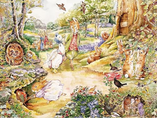 New York Puzzle Company - Beatrix Potter Walk in The Woods - 1000 Piece Jigsaw Puzzle for Adults by Beatrix Potter