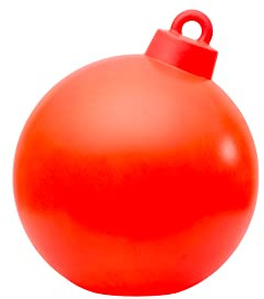 8 seasons design Shining Christmas Ball LED Weihnachtskugel (33 cm, rot) E27 Fassung inkl. Leuchtmittel in warmweiß, als Weihnachtsdeko, Winterdeko, für außen und innen