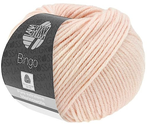 LANA GROSSA Bingo | Extrafeine Merinowolle waschmaschinenfest und filzfrei | Handstrickgarn aus 100% Schurwolle (Merino extrafein) | 50g Wolle zum Stricken & Häkeln | 80m Garn FB 744