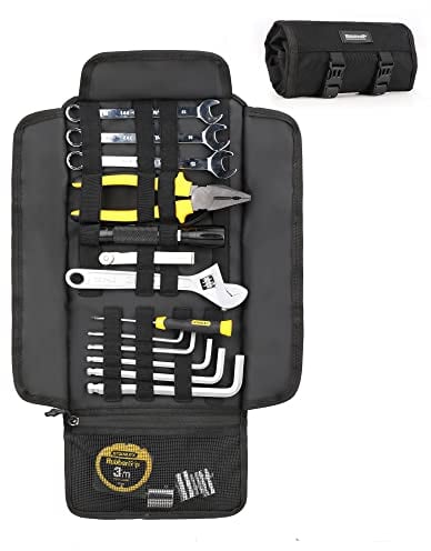 Rhinowalk Motorrad Werkzeugtasche Werkzeug Rolltasche Satteltasche Lenkertasche Aufbewahrungstasche für Motorrad Werkzeug Organizer