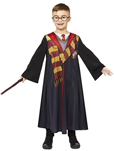 Amscan - Costume da bambino Harry Potter, Hogwarts, Grifondoro, mago, mago, carnevale, festa in maschera
