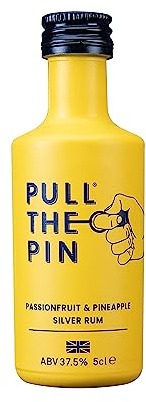 Passionfruit and Pineapple Rum, Pull the Pin 5cl (37.5% ABV) Alcohol Miniatures