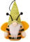 1 STÜCKE Bee Festival Glowing GNOME Puppe Anhänger Gesichtslose Zwerg Dekoration Ornamente Kaninchen Plüschpuppe Fernbedienungshalterung 3 (C, One Size)
