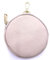 FASHION YOU WANT Damen Münzbörse aus echtes Leder, kleine Geldbörse mit Reißverschluss, Mini Portemonnaie Coin Pocket für Frauen Mädchen Kinder (Hellbeige)