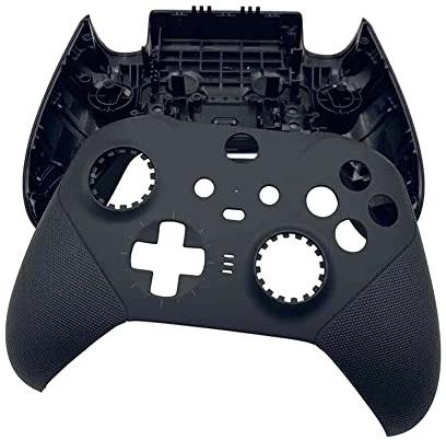 JMXLDS New Replacement Front Back Faceplate Plates Top & Bottom Panel Housing Shell Case Cover for Xbox One Elite Series 2 Wireless Controller - Black