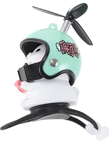 Toddmomy Katzen-Ornamente Mini-Ente Mini- Fahrradklingel Für Kinder Katze Fahrradhupe Kawaii Lustiges Fahrradzubehör Katzenspielzeug Mit Helm Fahrradglocken