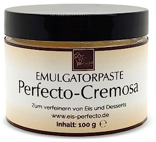 CREMOSA EMULGATORPASTE für besonders cremiges, zartes und leckeres selbstgemachtes Speiseeis│ Für alle Eissorten geeignet │ Traumhafte Textur │ Inhalt 100 g