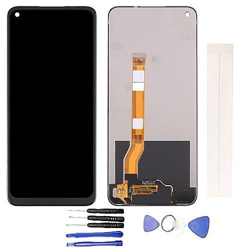 Jaytong - Pantalla LCD de repuesto para Op-po A96 4G/Real-me 8i/Real-me 9i/Real-me Narzo 50, pantalla LCD táctil (negro)