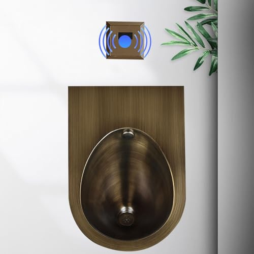 ATYUJKB Urinal aus Edelstahl 304, Kommerzielle Herren-Urinal-Badezimmertoilette, Automatisches Urinal-Spülset, Moderne Kommerzielle Hohe Effizienz Washout Urinal (C)
