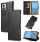 KKEIKO Coque pour Motorola Edge 30 Neo, Antichoc Magnetique Étui à Rabat avec Porte Cartes, Portefeuille Housse en Cuir PU Coque pour Motorola Edge 30 Neo, Noir