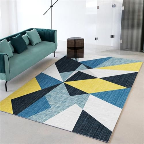 RUGMRZ Garten Teppich Kreative Geometrie Room Decor Teenager Teppich Mehrfarbig Salon Auslegware Salon Auslegware Garten Teppich Teppich geometrisch180x250CM