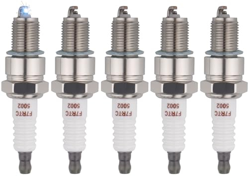 Gebiuhoo F7RTC - Candela di accensione terminale, 5 pezzi di candela sostituiscono per decespugliatore per BOSCH 7992/WR5DC 4038/WR5DP tosaerba, moto e piccoli motori