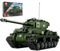 Reobrix M4A3E8 Sherman Tank Building Set, set di blocchi da costruzione per carri armati americani della seconda guerra mondiale 77030, prodotti autorizzati World of Tanks,regalo per adulti 836 pezzi