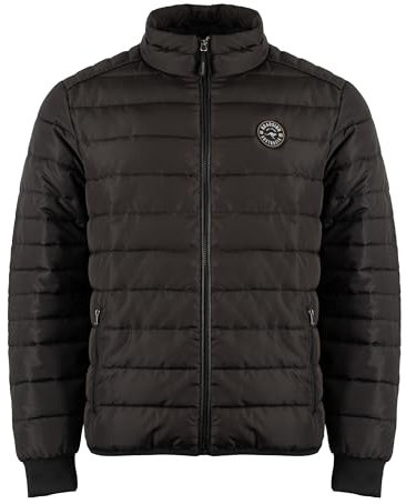 Roadsign Australia Herren Steppjacke wasserabweisend, gefüttert und Applikation auf dem linken Arm schwarz | XL