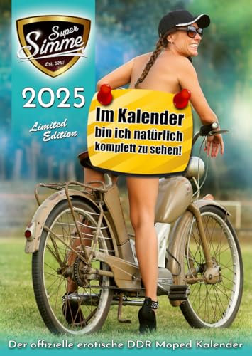 Der offizielle erotische DDR Moped A3 Simson Kalender - Super Simme 2025