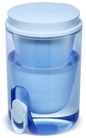 LifeStraw Home Studio Water Filter Dispenser, 10-Cup, Icelandic Blue, BPA-Free Designed for Everyday Protects Against Bacteria, parasites, microplastics, PFAS, Lead, and Improves Taste