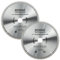 (PACK OF 2) Rennie Tools 250mm x 30mm x 80T TCT Circular Wood Saw Blades Includes 25mm 20mm & 16mm Bore Reduction Rings. Compatible with Bosch Makita Dewalt Circular Saw Etc. Fits 255mm Circular Saws