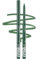 Erinde Grün Eyeliner Wasserfest, Long Lasting & Waterproof Eye Liner Pen, Matt Green Drehstift Kajalstift, Creamy Llidstrich Stift