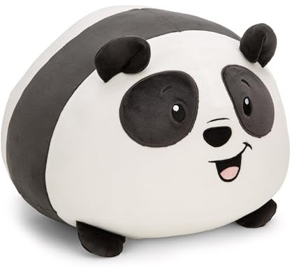NICI Kuscheltier Chill Panda 30x34cm - schwarz - Stofftier aus weichem Plüsch, niedliches Plüschtier zum Kuscheln und Spielen, für Kinder & Erwachsene, tolle Geschenkidee - 61695