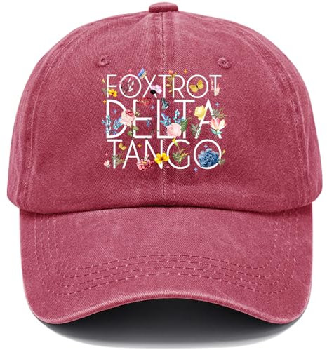 Foxtrot Delta Tango Mütze Funny Foxtrot Delta Tango Baseball Cap, claret, 53