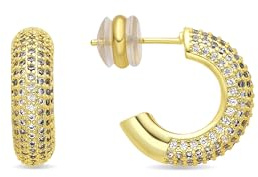LUXENTER Ohrringe Niras mit 18-karätigem Gold