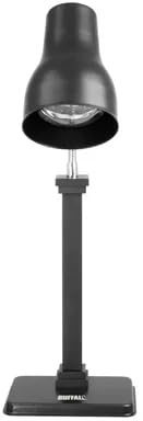 Buffalo JA866 Single Heat Lamp Carving Station, Matt Black, 250W | Heated base and overhead infrared bulb keep joint meats at safe, hygienic serving temperatures during buffet service.